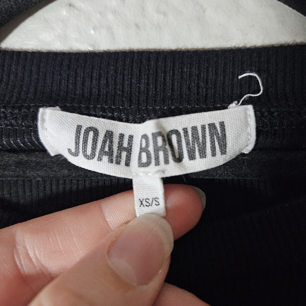 Joah Brown Cropped Crew Longsleeve Size XS/S - Picture 9 of 14